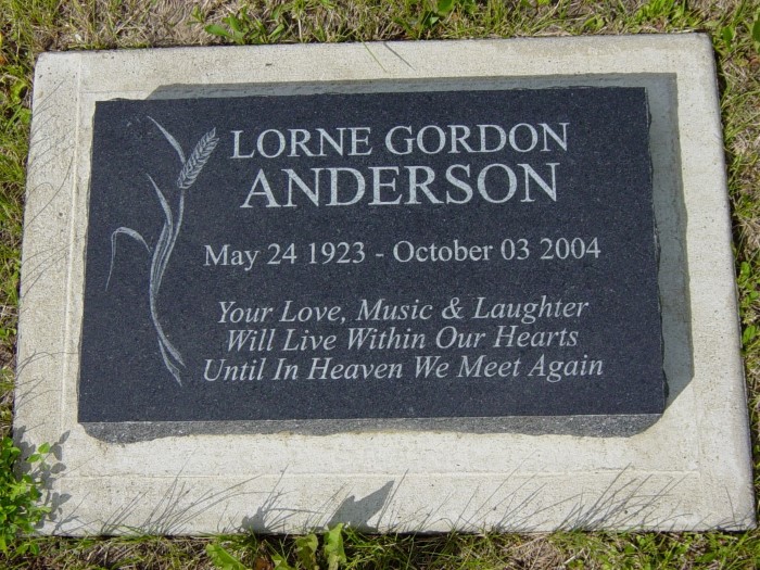ANDERSON, Lorne Gordon