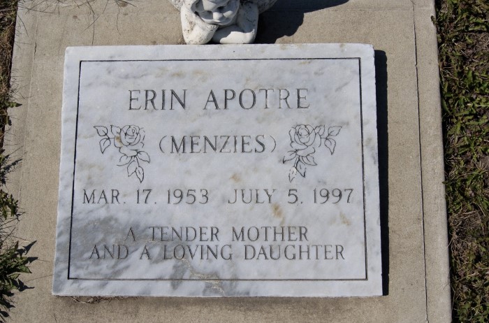 APOTRE, Erin (MENZIES)