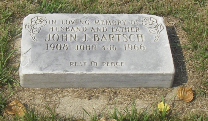 BARTSCH, John J