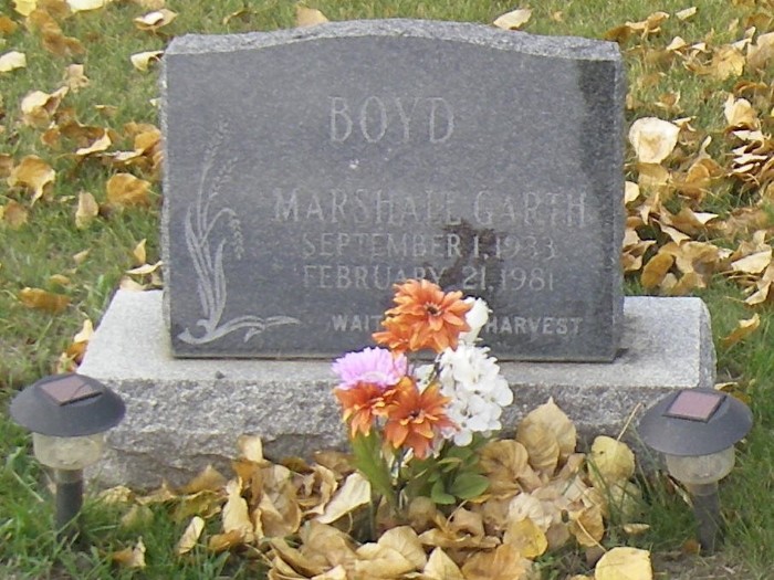 BOYD, Marshall Garth