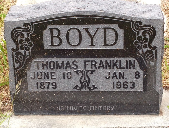 BOYD, Thomas Franklin