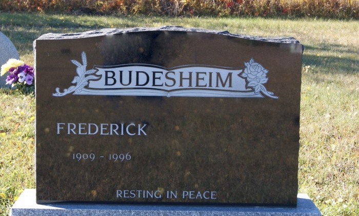 BUDESHEIM, Frederick