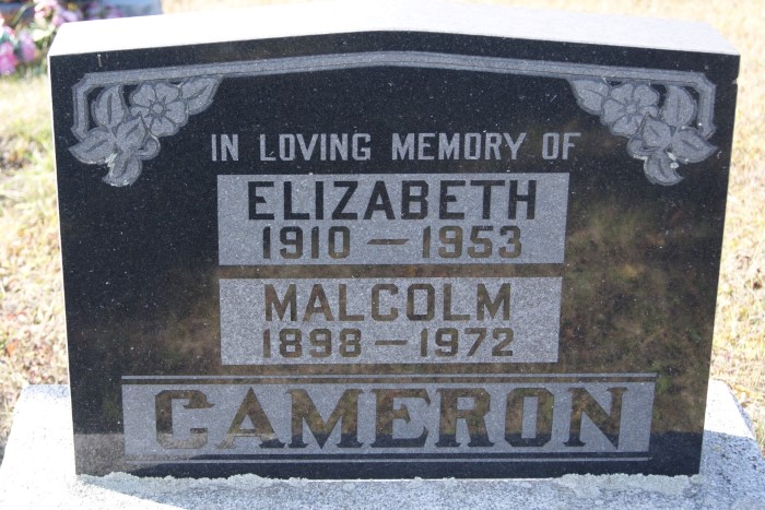 CAMERON, Malcolm
