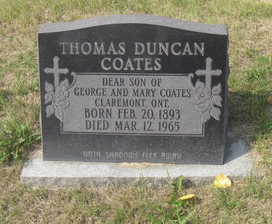COATES, Thomas Duncan