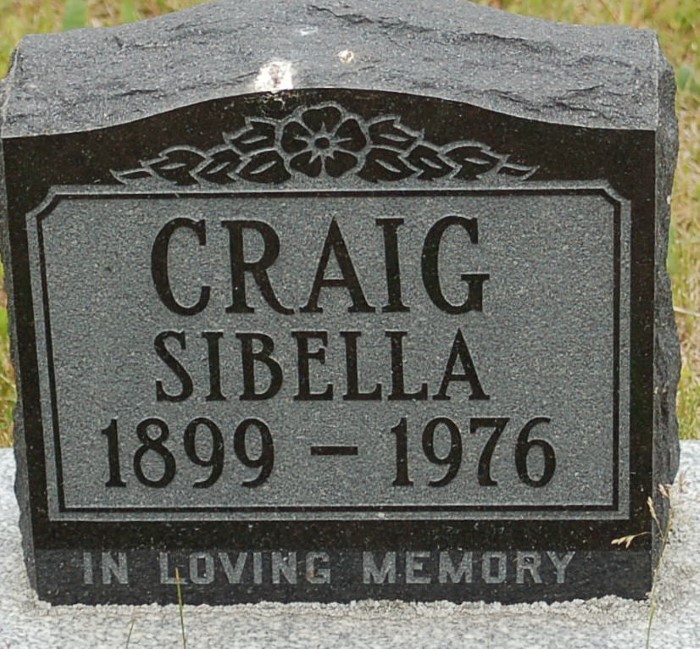 CRAIG, Sibella