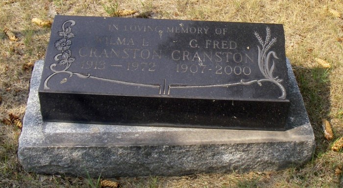 CRANSTON, G Fred