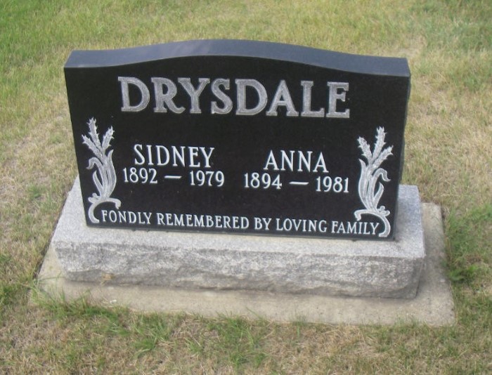 DRYSDALE, Sidney