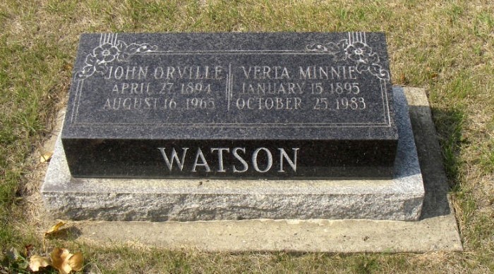 WATSON, John Orville